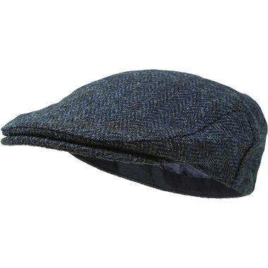 100% Wool Harris Tweed Newsboy Cap for Men