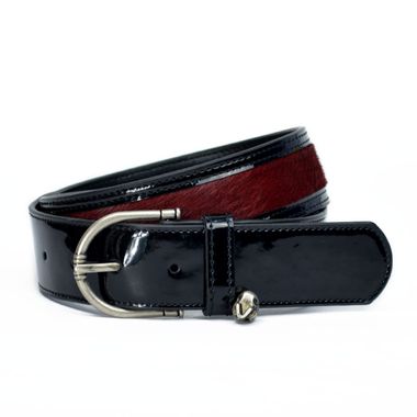 Ladies Leather Belt with a Pendent