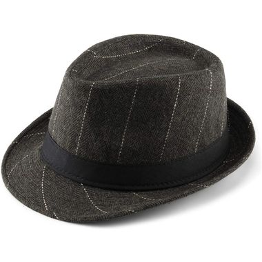 Classic Manhattan Structured Gangster Trilby Fedora Hat