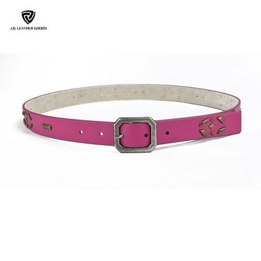 Women PU and Pig Leather Belt