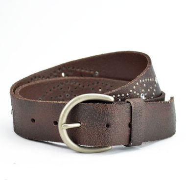 Women's Cow Suede Belt with Special Patterns