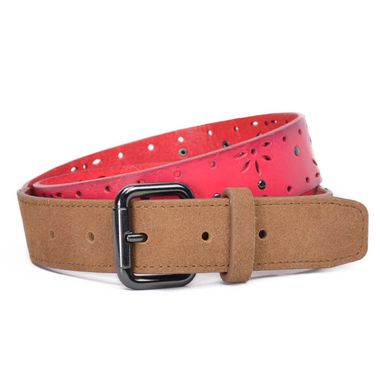 Ladies Genuine Leather & Cow Suede Belt