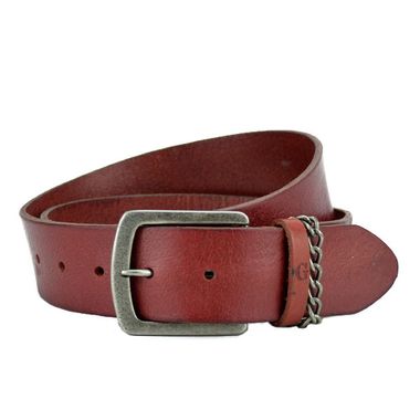 Red Leather Belt for Women