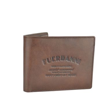 Man Genuine Leather Wallet with Stamped Logo