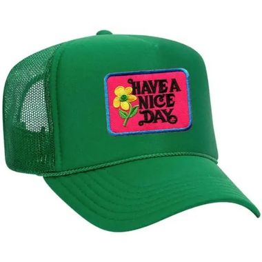 Have A Nice Day Vintage Patch Trucker Hat