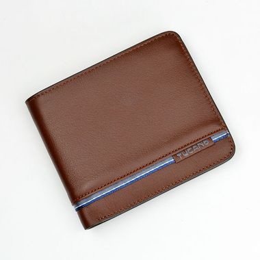 Man Bi-Fold Classic Genuine Leather Wallet