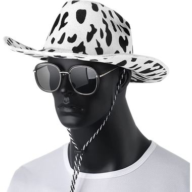 Fashion Black and White Cowboy Hat Unisex