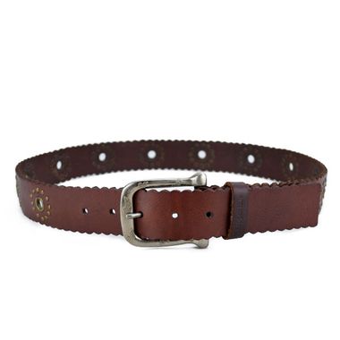 Women Leather Belt With Metal Eyelets