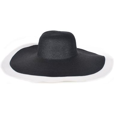 Women Straw Wide Brim Derby Folable Floppy Hat