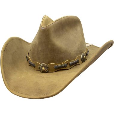 Roxbury Malleable Leather Cowboy Western Cowboy Hat