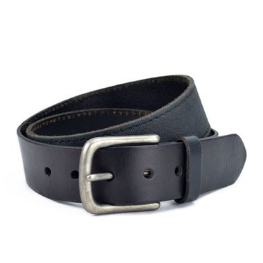 Women's Genuine Leather and Fabric Belt