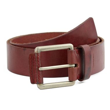 Red Leather Belt for Men