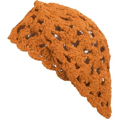 Knit Beret Handmade Crochet Cutout Lightweigh Beret Hat