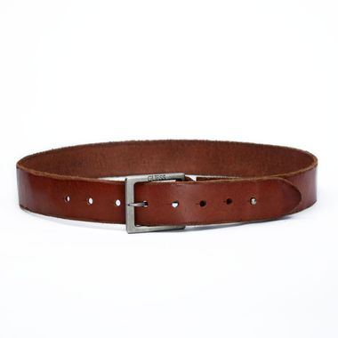 Men Beveled Edge Casual Leather Belt for GUESS