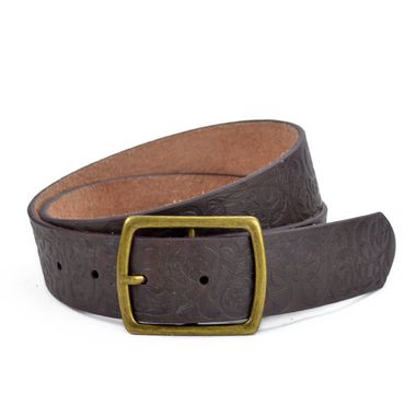 Women's Leather Split and PU Belt with Patterns