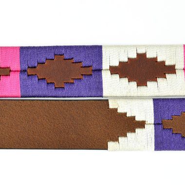 Ladies Leather Belt with Cotton String