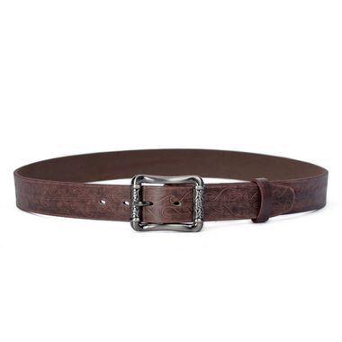 Women's Debossed and Waxed PU Belt