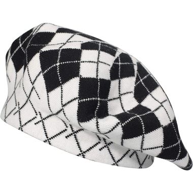 Reversible Cashmere Double Layers French Beret