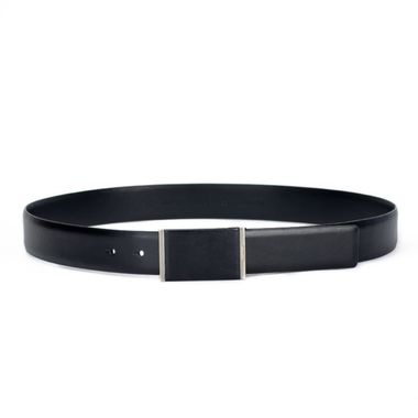 Mens Leather Split and PU Feather Belt