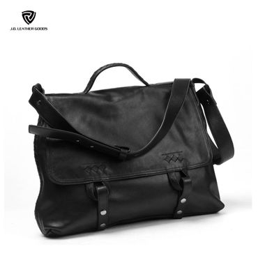 Fashion Men British Soft Leather Handbag