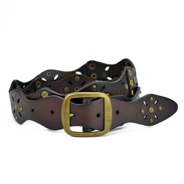 Women's Leather Belt with Special Edge