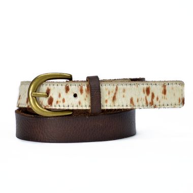 Ladies Leather Belt with Special Texture
