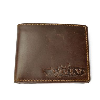 Men Vintage Brown Bifold Genuine Leather Wallet
