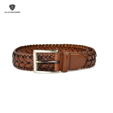 Fashion Leather Braided Belt for Men