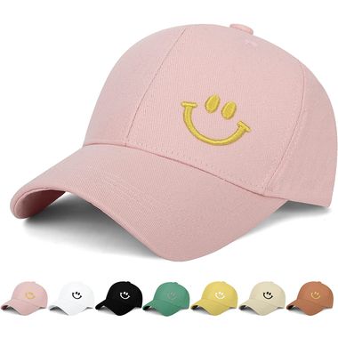 Smile Adjustable Classic Sun Ponytail Baseball Caps