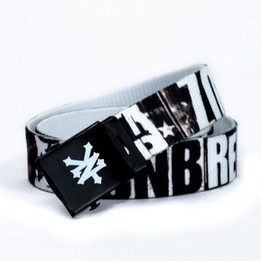 Man Webbing Belt with Printed Logo