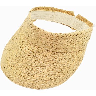 Foldable Summer Topless Adjustable Ponytail Straw Hat