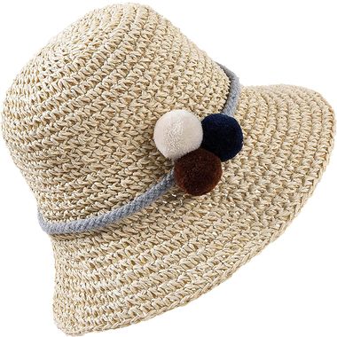 Breathable Hollow Foldable Packable Floppy Straw Hat