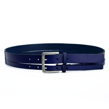 Ladies Waxed Leather Belt with Strap