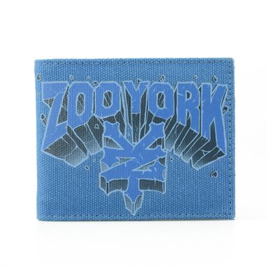 Zoo York Logo Printed Canvas Wallet with ID Window