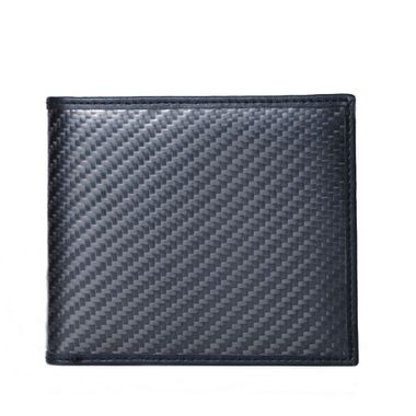 High Quality Carbon Fiber Grain & Leather Bifold Wallet for Men