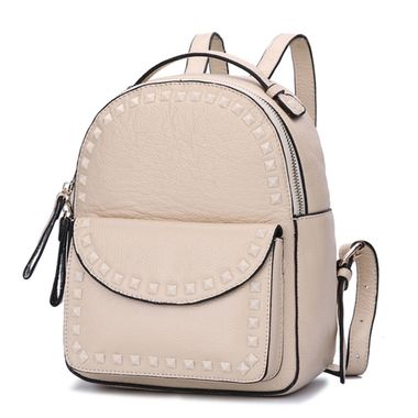 Girls Solid Color School Small Backpack with Rivets