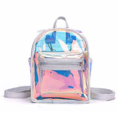 Women Mini Transparent Clear PVC Backpack