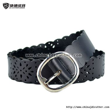 Lace Pattern Leather Belt for Women