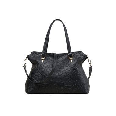 Black Women Genuine Leather Office Bag Handbag