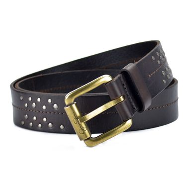 Men Leather Belt with Rivets