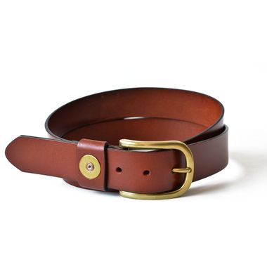 Brown Men Italian Leather Belt Classic Leather Belt Original Brand