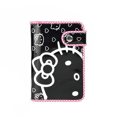 Hello Kitty Pink Binding Printed PU Bi-Fold Wallet for Girls