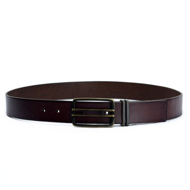 Men's Waxed Edge Leather Belt for GUESS