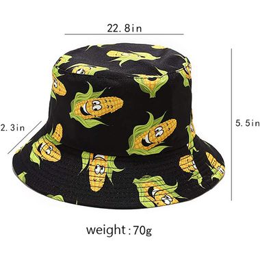 Cute Bucket Hat for Women, Reversible Double-Side-Wear