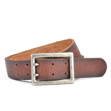 Men Crashed Leather Belt