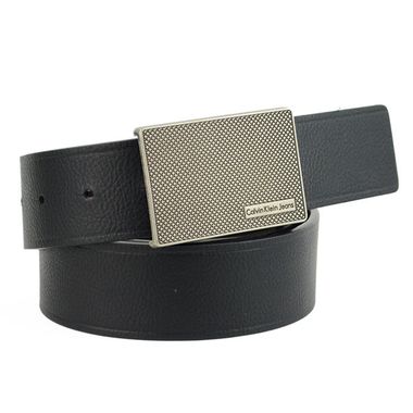 Man Reversible PU Belt with Plain Buckle