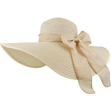 Wide Brim Straw Panama Fedora Beach Sun Hat