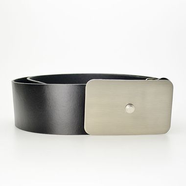 Wide Leather Belt for Men with a Big Buckle