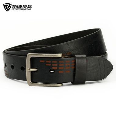 Men Lasered Genuine Leather Belt