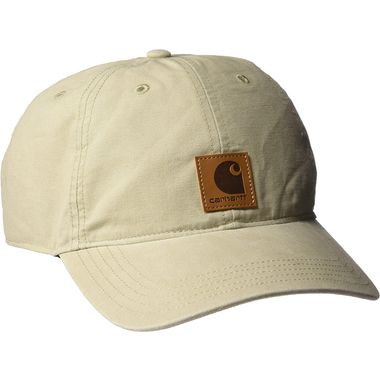 Men's Canvas Cap featuring square logo patch at front